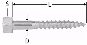 Bild von Nussbaum 83175.25 Sechskantschraube, Grösse: 8 x 80, Art.Nr. 83175.25