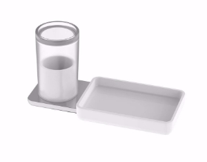 Bild von Bodenschatz - Hygiene-/Utensilienbox LIV und Ablageschale, Box Mattglas , Art.Nr. :  BA58VC404