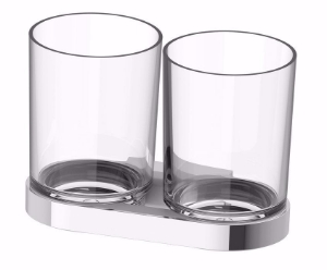 Picture of Bodenschatz - Doppelglashalter LINDO Klarglas , Art.Nr. :  BA56VC515
