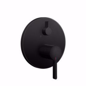 Bild von KWC BEVO Wanne matt black Fertigmontageset mit Funktionseinheit, matt black, 2 Abgänge, BlueBox, Art.Nr. : 20.424.510.176