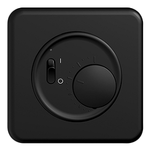 Bild von Feller STANDARDdue Thermostat schwarz, Art.Nr. :4251.QMI.60