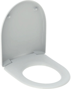 Bild von Geberit Renova WC-Sitz ohne Absenkautomatik weiss, 45x35.5cm, Befestigung unten, Art.Nr. : 573010000