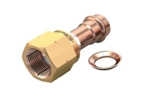 Bild von MaxiPro (Conex Bänninger) - WIEDERVERWENDBAR BORDELADAPTER  1/4", MESSINGMUTTER & KUPFERDICHTRING - 4/PCK, Art.Nr. :CMP-2045-000