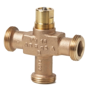 Bild von Siemens Dreiwegventil, Aussengewinde, PN16, DN15, kvs 0,25, Art.Nr.: VXG44.15-0.25
