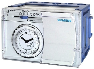 Bild von Siemens Heizungsregler mit analoger Tagesschaltuhr, Art.Nr.: RVP201.1