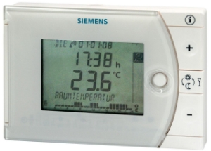 Picture of Siemens Zweipunkt-Raumthermostat mit Wochenschaltuhr, Batterie, Heizen oder Kühlen, Empfang Zeitsignal DCF77, Art.Nr.: REV24DC - Nachfolgemodel REV24 ohne Empfang Zeitsignal 