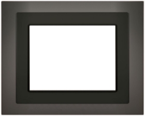 Bild von Siemens Designrahmen für Touch-Panel UP 588/..3, Glas schwarz, Art.Nr.: 5WG1588-8AB14