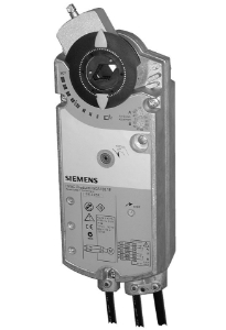 Bild von Siemens Luftklappen-Drehantrieb, AC/DC 24 V, 2-Punkt, 18 Nm, Federrücklauf 90/15 s, 2 Hilfsschalter, Art.Nr.: GCA126.1E