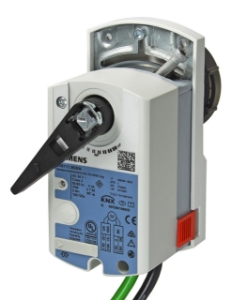 Bild von Siemens Elektromotorischer Drehantrieb KNX ohne Federrücklauf für Regelkugelhähne bis DN25, Art.Nr.: GDB111.9E/KN