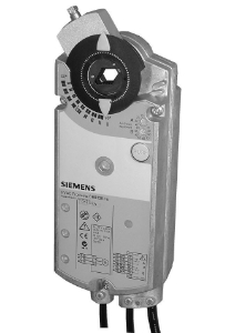 Bild von Siemens Luftklappen-Drehantrieb, AC 24 V, 3-Punkt, 35 Nm, 150 s, Potentiometer, 2 Hilfsschalter, Art.Nr.: GIB135.1E