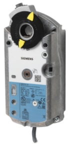 Bild von Siemens Luftklappen-Drehantrieb, AC/DC 24 V, 3-Punkt, 7 Nm, Federrücklauf 90/15 s, Art.Nr.: GMA131.1E