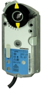 Bild von Siemens Luftklappen-Drehantrieb, AC/DC 24 V, DC 0(2)...10 V / 0(4)...20 mA, 6 Nm, 2 s, mit elektronischer No, Art.Nr.: GNP191.1E