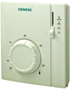 Bild von Siemens Elektromechanischer Raumthermostat für 2-Rohr-Ventilatorkonvektoren, Grundmodell, Art.Nr.: RAB21