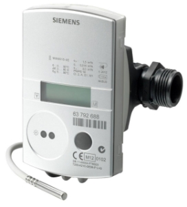 Picture of Siemens Ultraschall-Wärmezähler 0,6 m³/h, Einbaulänge 110 mm, Anschluss G 3/4", Fühler d5.2x45 mm, 11-Jahres, Art.Nr.: WSM506-0E