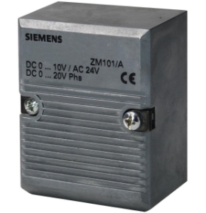 Bild von Siemens Anschlusselektronik für Magnetventile, AC 24 V, DC 4...20 mA / 0...20 V Phs, Art.Nr.: ZM121/A