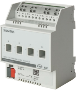 Bild von Siemens Schaltaktor 4 x AC 230 V, 10 AX, C-Last, Art.Nr.: 5WG1532-1DB31
