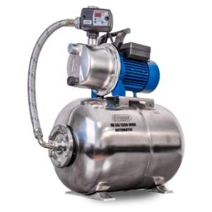 Bild von Elpumps Pumpen VB 50/1300 INOX Automatic Hauswasserwerk, mit INOX-Pumpenrad, Pumpengehäuse und Druckbehälter, 1300 W, 5.400 l/h, 4,8 bar, 50 L, Art.Nr. : VB 50/1300 INOX Automatic