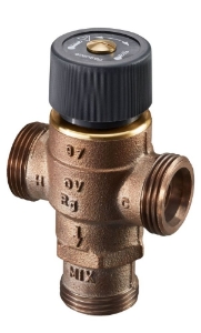 Bild von Oventrop - Thermostatischer Brauchwassermischer "Brawa-Mix" DN 20, PN 10, Rg, ohne ÜM, mit Verbrühschutz,35-50C, Art.Nr. : 1300352