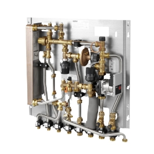 Bild von Oventrop - Wohnungsstation "Regudis W-HTF" 17 l/min, WT kupfergelötet, gemischter HK, HT-Abgang, Art.Nr. : 1341342