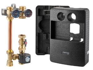 Bild von Oventrop - "Regumat M3-180 plus" DN 32 mit PKH gem. HK,Dreiwegemischer,Stellmotor,Wärmedämmung,ohne Pumpe, Art.Nr. : 1355270