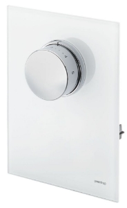 Picture of Oventrop - Abdeckung mit Thermostat als Ersatz für Unibox T-RTL Echtglas weiß, Art.Nr. : 1022777
