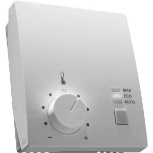 Picture of Belimo Raumtemperaturregler, Ausgang 2...10 V: Kühlung, Heizung für 6-Weg-Ventil, AC 24 V, Moduswahl und Anzeige: AUTO / ECO / MAXIMUM, Drehknopf +/-, Art.Nr. CRK24-B1