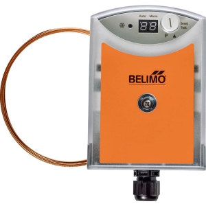 Bild von Belimo Frostwächter aktiv, Schalter, 0...10 V, 0...15°C, Kapillare 2 m, Automatische oder manuelle Rückstellung, LED, Art.Nr. 20DTS-1P3