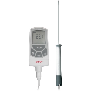 Picture of Ebro Electronic TFX 420+TPX 440 Thermometer, min/max/hold, mit Einstichfühler NL120/3mm, -50°C/+300°C, an Handgriff an 150cm Teflonkabel, Lemo, Art.Nr. : 1340-4269