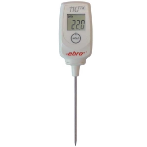 Bild von Ebro Electronic TTX-110 LowCost-Thermometer mit Stabmessfühler NL110/3mm, spitz, -50°C/+350°C, Fühler fix mit Gehäuse verbunden, Art.Nr. : 1340-5110