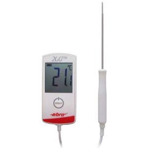 Bild von Ebro Electronic TTX-200 LowCost-Thermometer mit Einstichfühler NL110/3mm, -50°C/+350°C, an Handgriff 60cm Silikonkabel, Kabel fix mit Gehäuse verbunden, Art.Nr. : 1340-5150