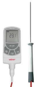 Picture of Ebro Electronic TFX 420+TPX 400 Thermometer, min/max/hold, mit Einstichfühler NL120/3mm, -50°C/+300°C, an Handgriff an 60cm Silikonkabel, Lemo, Art.Nr. : 1340-5426