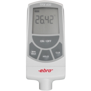 Bild von Ebro Electronic TFX 430 Präzisions-Thermometer Pt100, min/max/hold, -100°C/+500°C, Lemo, exkl. Temperaturfühler, Art.Nr. : 1340-5430