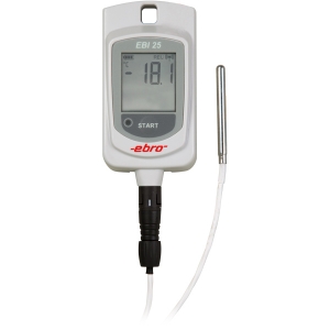 Bild von Ebro Electronic EBI 25-TX Funk-Temp.-Datenlogger mit Fühler an Kabel, -100°C/+200°C, Art.Nr. : 1340-6204