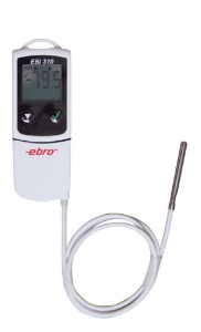 Bild von Ebro Electronic EBI 310-TE PDF-USB-Temp.-Datenlogger mit Fühler an Kabel, -200°C/+250°C, Art.Nr. : 1340-6337