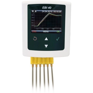 Bild von Ebro Electronic EBI 40-TC-01 6-Kanal-Datenlogger für Thermoelemente, -200°C/+1200°C, ohne Temperatursonden, Art.Nr. : 1340-6400