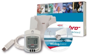 Bild von Ebro Electronic EBI 20-TH1-Set (EBI 20-TH1, EBI 20-IF, USB-Kabel, Winlog.basic), Art.Nr. : 1601-0048