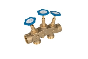 Bild von SoftWater Verschneidearmatur 3-Hahnen, Durchgang (Rp): IG 1", Abgang (G): AG 1", DN: 25, Länge (L): 166 mm, Art.Nr. : 7061