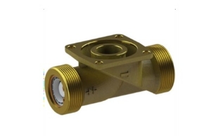 Bild von SoftWater Anschlussflansch mit RV, Nussbaum- kompatibel: Ja, Anschluss: DN25, Abgang (G1): 1  1/2", Länge (L): 120 mm, Lochabstand: 53 mm, Art.Nr. : 7020