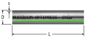 Picture of Nussbaum 81082.22 Optipress-Edelstahlrohr 1.4521 D15