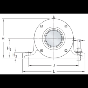 Bild von SKF Zweilagergehäuse Serie PDN Art. Nr. PDN 308