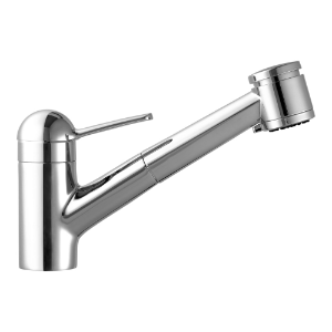 Bild von Laufen Armaturen - Spültischmischer, Ausladung 225 mm, Schwenkauslauf mit Handbrause, für drucklose Wassererwärmer , Art.Nr. : HF503418100000