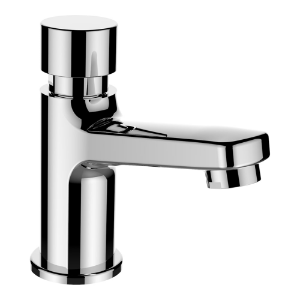 Bild von Laufen Armaturen - Standventil, Ausladung 100 mm, Festauslauf, Selbstschliessend, Chrom , Art.Nr. : HF771032100000