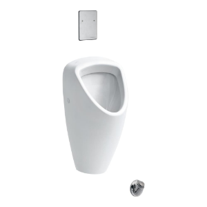 Bild von Laufen Armaturen - Urinalspülsystem UP, mit Wandfussdrücker, Einlaufgarnitur 1", Chrom , Art.Nr. : HF771600100000