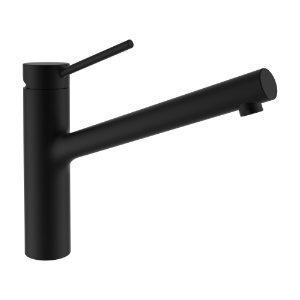 Bild von Laufen Armaturen - Spültischmischer, Ausladung 225 mm, Schwenkauslauf, PVD inox schwarz , Art.Nr. : HF905432448000