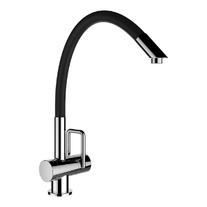 Bild von Laufen Armaturen - Spültischmischer, Flexiber Auslauf, Chrom-Schwarz , Art.Nr. : HF989548098001