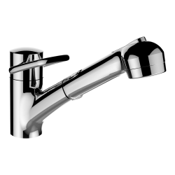 Bild von Laufen Armaturen -35740.015 Spültischmischer, Ausladung 225 mm, Schwenkauslauf mit Handbrause , Art.Nr. : WI939655100001 - Nachfolgemodel HF939655100000