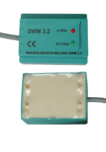 Bild von Sensortec - Wassermelder, Öffnerkontakt potentialfrei (60V/1A) ohne Selbsthaltung, Kabel 4m, 24VAC/DC, Art.Nr. : SWM 3.2