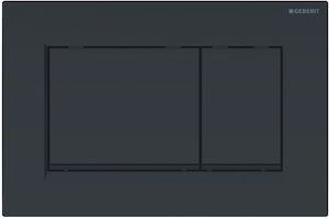 Bild von Geberit Sigma30 Betätigungsplatte alles schwarz / Kleien Designe-Streife schwarz matt, Art.Nr.: 115.883.DW.1 - neu