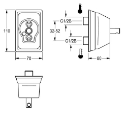 Bild von KWC ACXM1002 Anschlussflansch Füllmenge:1, Mengeneinheit:Stück, Art.Nr. : 2030058762