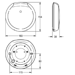 Bild von KWC F5 F5EF3009 Smart Urinal Sensor Parametrierung:App, Art der Montage:Deckenmontage, Grundfarbe:schwarz, Art.Nr. : 2030067531